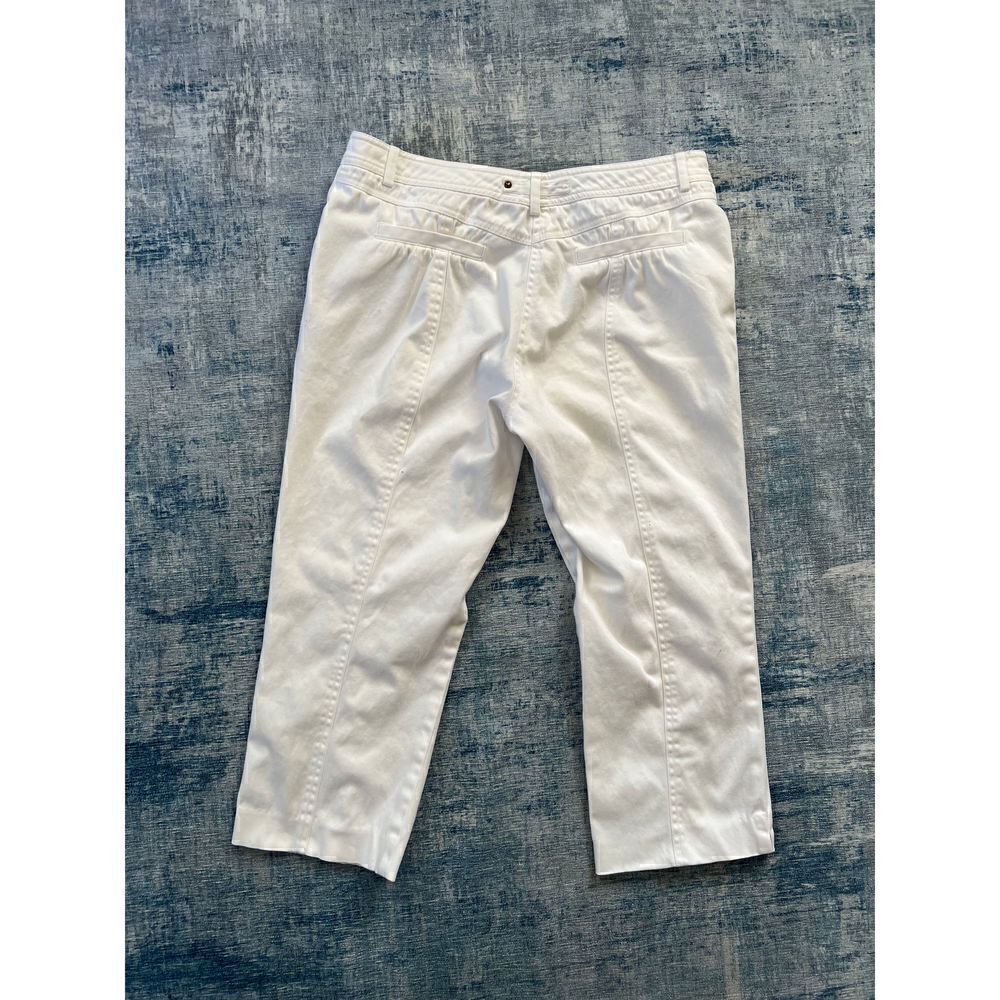 Cache White Denim Capri Size 8 - Picture 2 of 7